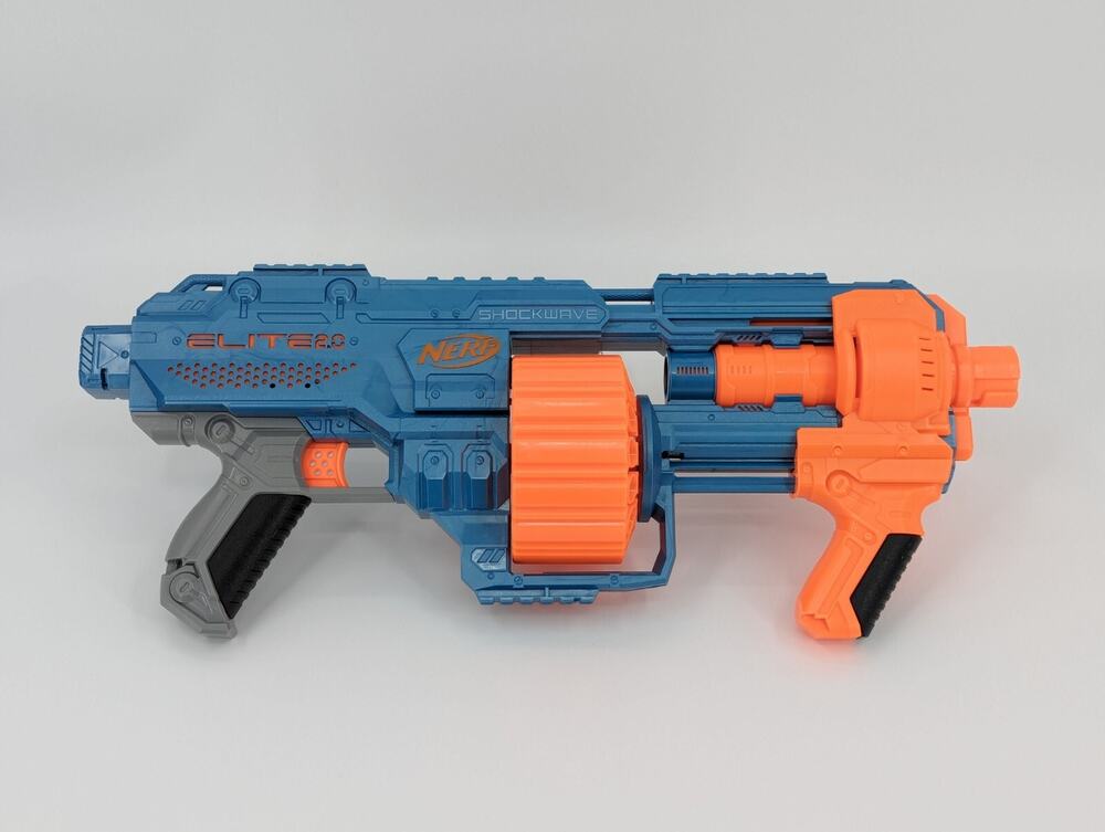 Nerf Elite 2.0 Shockwave RD-15 Dart Blaster Toy Gun Tested No Darts